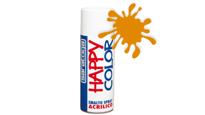 Spray vopsea Portocaliu HappyColor Acrilic, 400ml