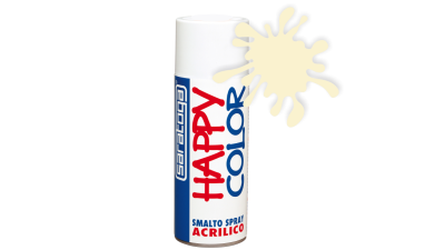 Spray vopsea Alb Smantana HappyColor Acrilic, 400ml
