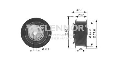 Rola intinzator FLENNOR FS00029 Skoda Fabia Combi (6Y5) Octavia (1U2) Fabia Praktik Toledo 2 (1M2) Fabia Limuzina (6Y3) Fabia (6Y2) Golf 4 Variant (1J5) Polo Limuzina (9A4) Caddy 2 Caroserie (9K9A) Bo
