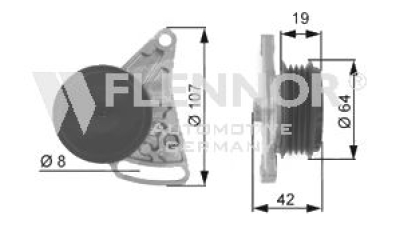 Rola intinzator FLENNOR FS20948 Audi A6 Avant (4A, C4) A6 Avant (4B5, C5) Cabriolet (8G7, B4) Superb (3U4) A6 (4B2, C5) Passat Variant (3B5) A6 (4A, C4) A4 Avant (8E5, B6) Passat Variant (3B6) Passat 