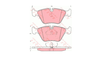 Placute frana TRW GDB1064, Fata