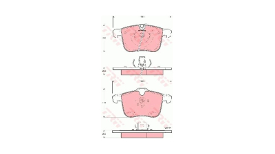 Placute frana TRW GDB1567, Fata
