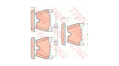 Placute frana TRW GDB1688, Fata