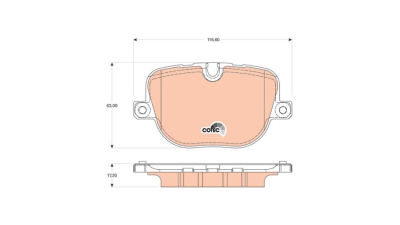 Placute frana Land Rover Range Rover 3 (Lm), 03.2002-12.2012, TRW