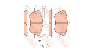 Placute frana TRW GDB1891, Fata
