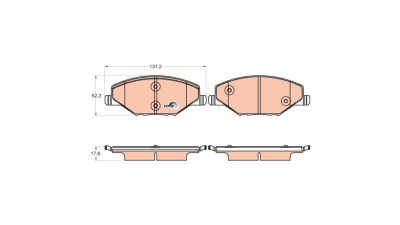 Placute frana Skoda Fabia, 12.2006-12.2014, Motorizare 1.6, TRW
