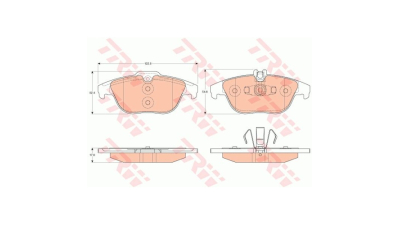 Placute frana TRW GDB2051, Spate
