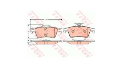 Placute frana TRW GDB2086, Spate