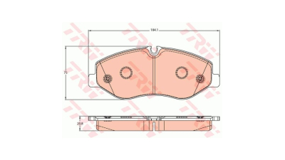 Placute frana TRW GDB2103, Fata