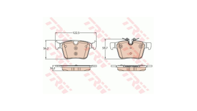 Placute frana TRW GDB2110, Spate