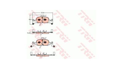 Placute frana TRW GDB2126, Fata