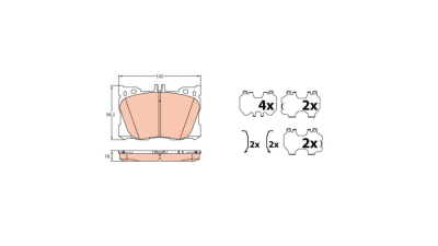 Placute frana TRW GDB2150