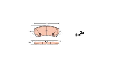 Placute frana TRW GDB2152