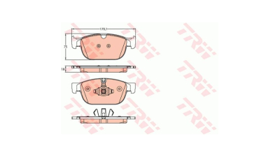Placute frana TRW GDB2153, Fata