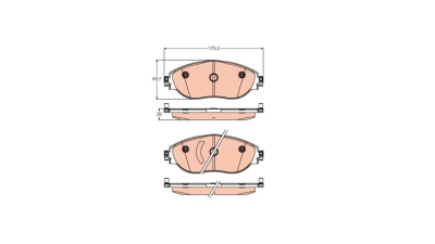 Placute frana Vw Tiguan, Sharan, Passat, Golf 7, Cc, Arteon, Skoda Superb, Octavia, Kodiaq, Seat Leon, Alhambra, Audi A3, TRW