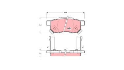 Placute frana TRW GDB3174