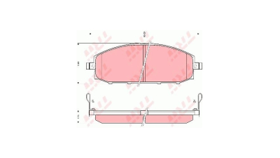 Placute frana TRW GDB3222, Fata