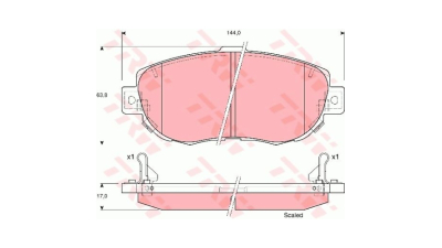 Placute frana TRW GDB3235, Fata