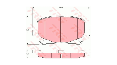 Placute frana TRW GDB3248, Fata