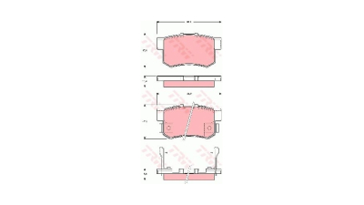 Placute frana TRW GDB3269, Spate