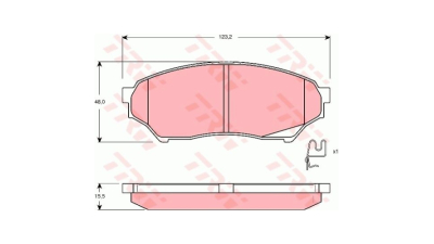 Placute frana TRW GDB3270, Fata