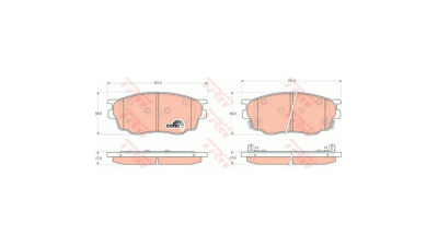 Placute frana TRW GDB3309