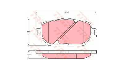 Placute frana TRW GDB3314, Fata