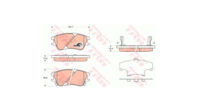 Placute frana TRW GDB3377, Fata