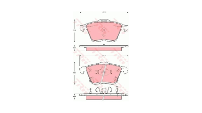 Placute frana TRW GDB3400