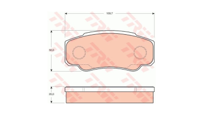 Placute frana TRW GDB3441, Spate