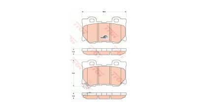 Placute frana TRW GDB3515, Spate