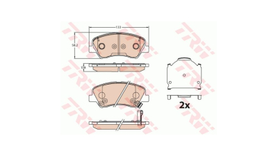 Placute frana TRW GDB3630, Fata