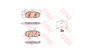 Placute frana TRW GDB3638, Fata
