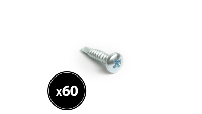 Surub pentru tabla autofiletant, cap plat - 4,2 x 19 mm, 60 buc. / Pachet HANDY