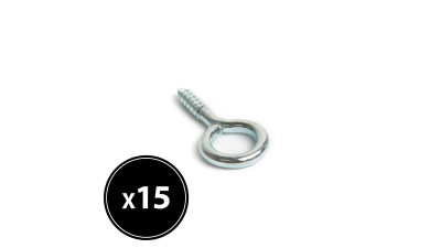 Surub cu ochi - 19 x 40 mm- 15 buc. / Pachet HANDY