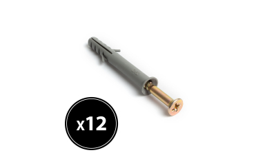 Diblu + surub - 8 x 60 mm- 12 buc. / Pachet HANDY