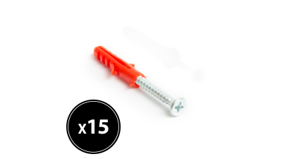 Diblu + surub - 8 x 40 mm - 15 buc. / Pachet HANDY