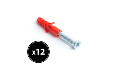 Diblu + surub - 10 x 50 mm - 12 buc. / Pachet HANDY