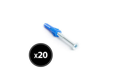 Diblu + surub - 8 x 40 mm- 20 buc. / Pachet HANDY