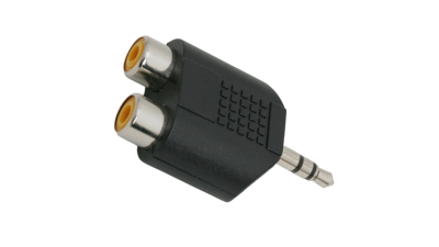 Adaptoare Y RCA / JACK 2 x soclu RCA - 3,5 fisa st. JACK, set 10 buc