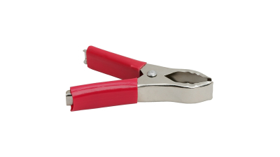 Cleste baterie, clema crocodil contacte electrice 30A, culoare rosu, set 10 buc.