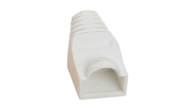 Protectie pentru cablu cu modular fisa 8P8C, culoare alb, set 100 buc