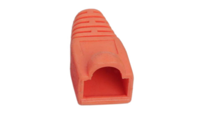Protectie pentru cablu cu modular fisa 8P8C, culoare portocaliu, set 100 buc