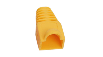 Protectie pentru cablu cu modular fisa 8P8C, culoare galben, set 100 buc