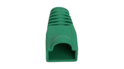 Protectie pentru cablu cu modular fisa 8P8C, culoare verde, set 100 buc