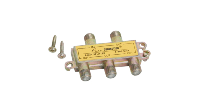 F splitter 5-900 MHz, 1 intrare, 4 iesiri, set 5 buc