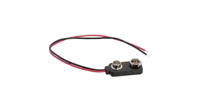 Conector baterie 9V ranforsat 150mm, set 10 buc