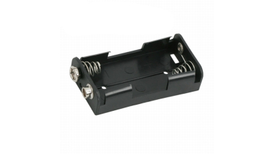 Suport baterie AA 2 buc (baterie creion), 57x30mm, cu mufa de conectare de tip baterie de 9 V.