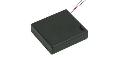 Suport baterie tip AA, 4 buc. (baterie creion), cu fir conexiune 12cm, 69x65mm