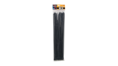 Coliere de plastic 450x4,6mm , fasete 100 buc. culoare negru